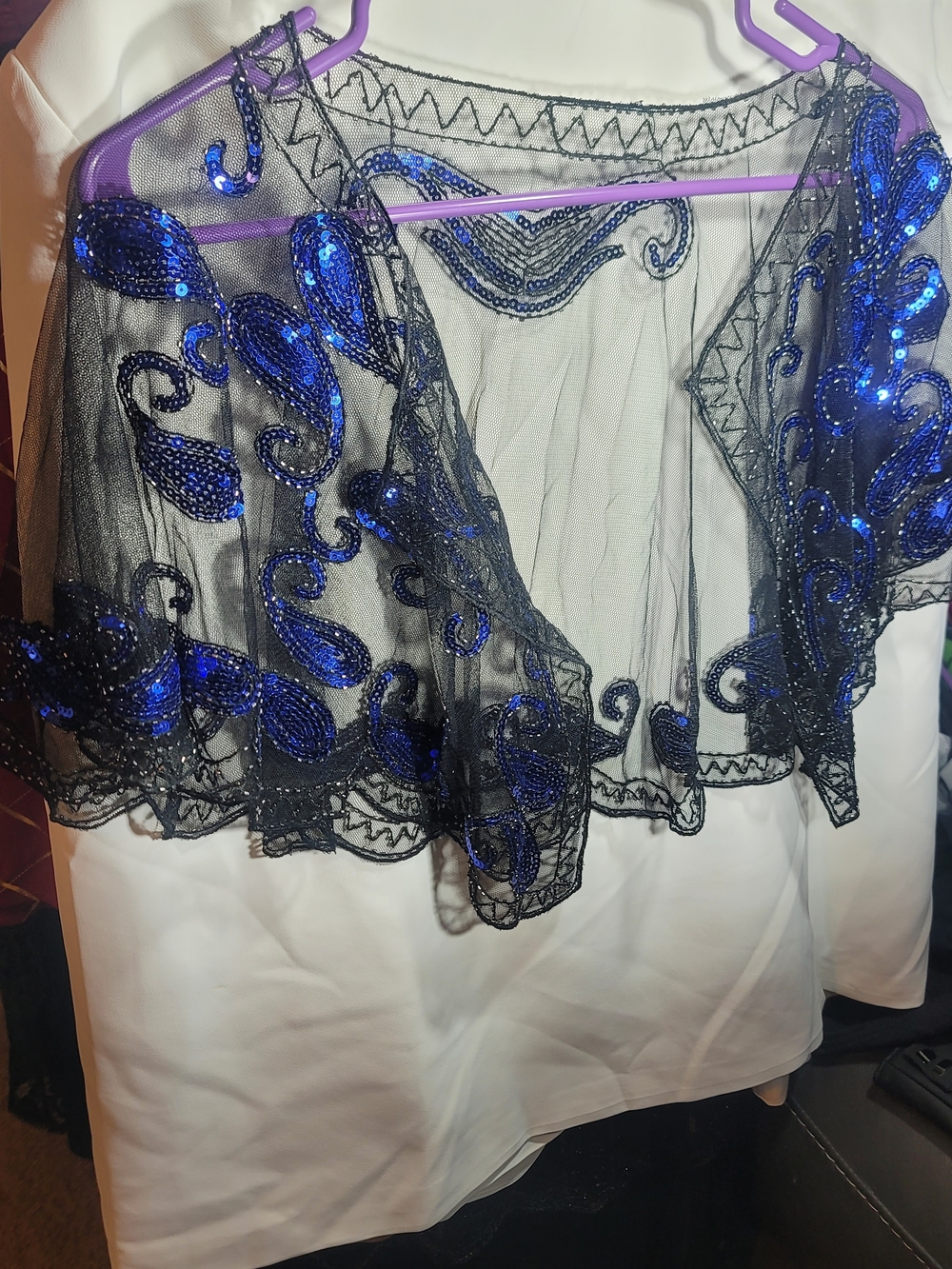 1920s Sequin Beaded Flapper Shawl - Picture 4 of 4